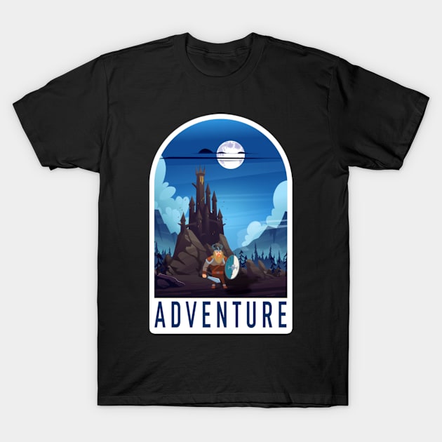 Adventure Vikings Sticker, for Norway lover, Norway T-Shirt by norwayraw